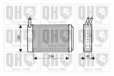 QUINTON HAZELL qhr2073 -  Теплообменник, отопление салона